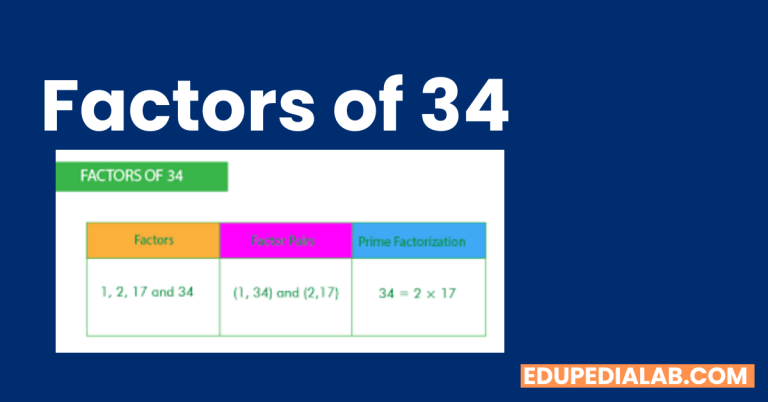 factors of 34