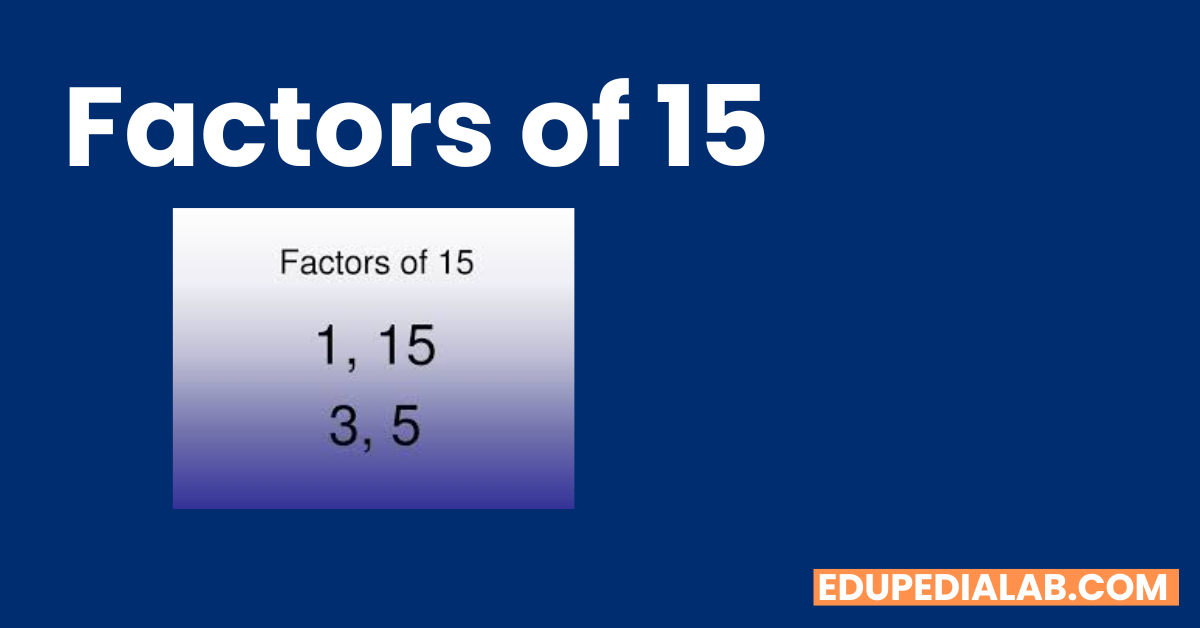 Factors Of 15