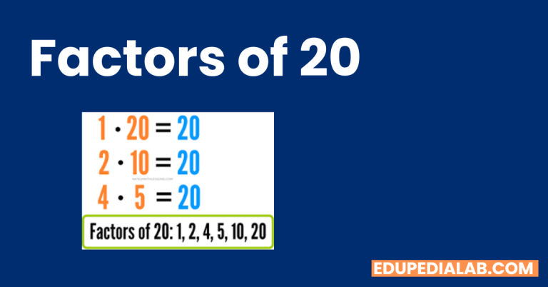 Factors Of 20