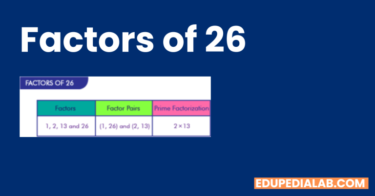 Factors Of 26