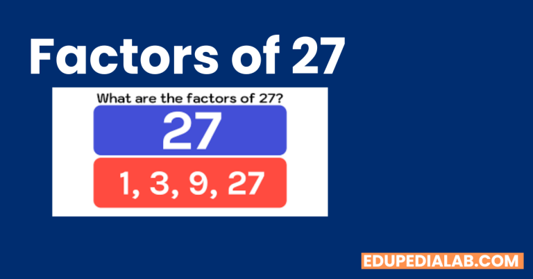 Factors Of 27