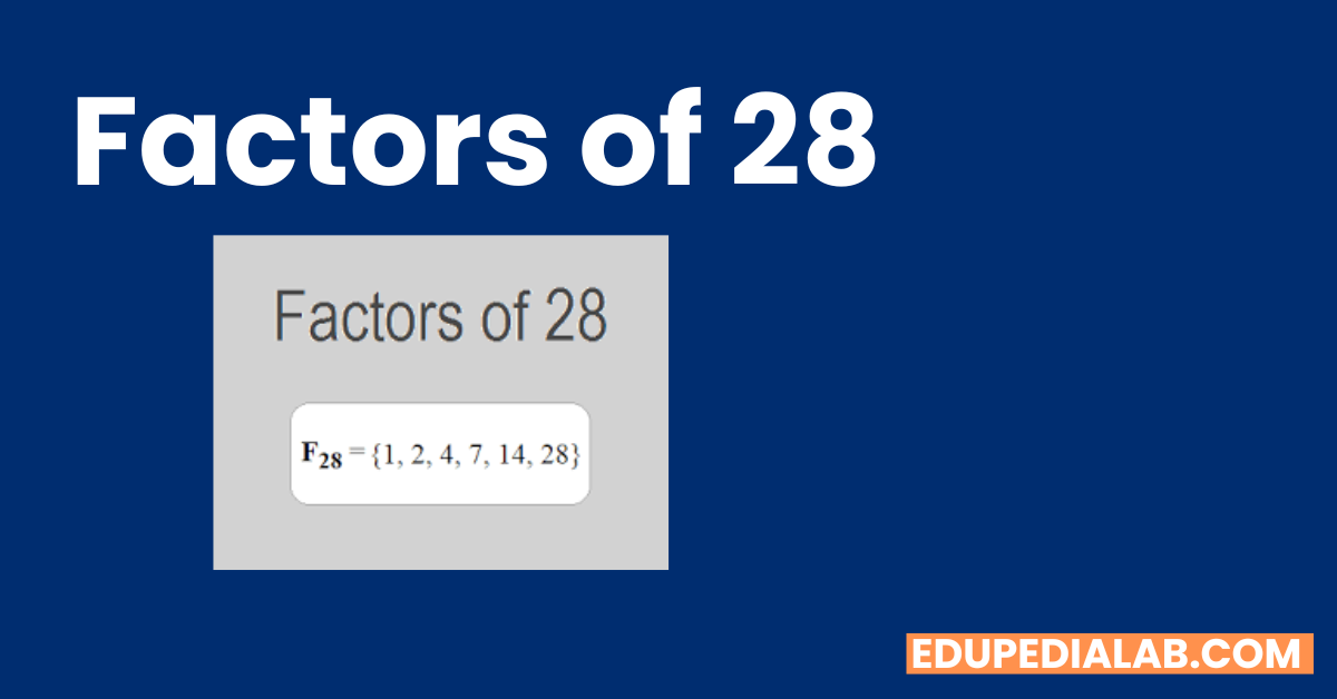 Factors Of 28