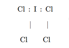 Final Lewis Structure for ICl4−