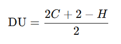 Degree of Unsaturation (DU) Formula