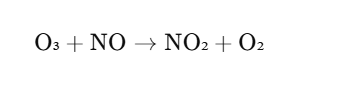 ozone reaction with nitrogen oxides